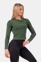 Nebbia Organic Cotton Ribbed Long Sleeve Top